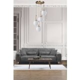  Morino 4 Lü Tepsili Beyaz Camlı Eskitme Sarkıt White Chandelier | ePonuda.com