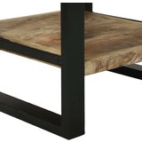  Krajnji Stolovi Prirodno drvo i crna Čvrsto drvo manga Metal | shoptok.hr