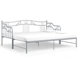 The Living Store Izvlečni posteljni okvir siv iz kovine 90x200 cm - Posteljni Okvir, (21530438) | Shoptok.si