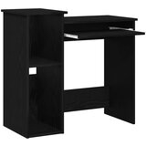  Radni stol s policama crni 84x40x78 cm konstruirano drvo | Eponuda.ba