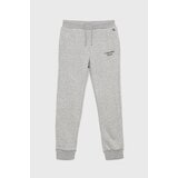 Calvin Klein Jeans Otroške trenirka hlače siva barva | Shoptok.si