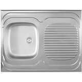 Metalac standard jednodelna inox sudopera-leva fi 60 800 x 600 058776 Cene