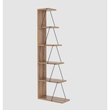 Hanah home Tlos - Pine Pine Black Bookshelf OŠTEĆENO Cene