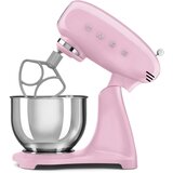 Smeg SMF05PKEU Kuhinjski mešalnik v roza barvi v slogu 50-ih let, 1000 W, 4,8 za litrska posoda mešanje in dodatki. | Shoptok.si