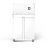 simplehuman Bel jeklen koš za smeti 34+24 l za ločevanje odpadkov/s pedalom Dual – | Shoptok.si