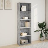  Regal za knjige boja betona 60x30x189 cm konstruirano drvo | Eponuda.ba