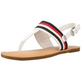 Tommy Hilfiger Sandali & Odprti čevlji FLAT SANDAL CORPORATE Bela Cene