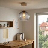 Brilagi LED plafonski luster R GLASS 1xE27/60W/230V prečnik 25 cm bež/dimno siv Slike