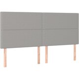 Maison Chic Posteljno vzglavje - Vzglavna omarica 4 kosa svetlo siv 90x5x78/88 cm blago, (22077073) Cene