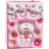 Teddy Bear Paper Gift Bag Pastel Colors 23 x 18 x 10.5 cm | Shoptok.si