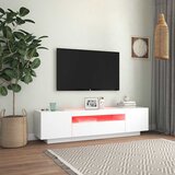 TV ormarić s LED svjetlima bijeli 160 x 35 x 40 cm | Eponuda.ba