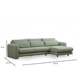Atelier Del Sofa lily corner right green | ePonuda.com