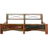  Okvir za krevet od masivnog obnovljenog drva 180 x 200 cm | shoptok.hr