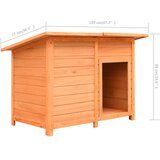 vidaXL Pasja uta trdna borovina in les jelke 120x77x86 cm | Shoptok.si