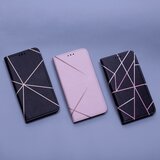 Onasi mistik preklopna torbica Samsung Galaxy A03 LTE A035 - črna z roza črtami | Shoptok.si
