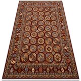 RugsX Preproge Volnena preproga KESHAN Čopki, Ornament, okvir or 200x290 cm Bordo | Shoptok.si
