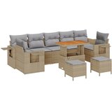  Sjedeća garnitura za vrt 10 kom. 9-Broj sjedala Bež 289 x 124 x 85 cm | Shoptok.si