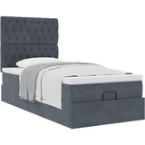 vidaXL Okvir kreveta s madracima tamnosivi 90x190cm baršunasti | shoptok.hr