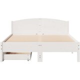 vidaXL Okvir kreveta bez madraca bijeli 150x200 cm od masivne borovine | shoptok.hr