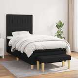  s oprugama i madracem crni 100 x 200 cm od tkanine | shoptok.hr