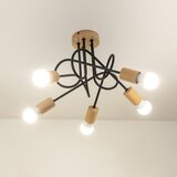 plafonski luster oxford 5xE27/15W/230V borovina/crna | Eponuda.com