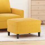 vidaXL Stolček za noge rumen 60x50x41 cm žamet Cene