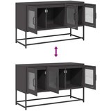 TV omarica črna 100,5x39x60,5 cm Hladno valjano jeklo, (21747089) | Shoptok.si