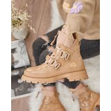 Resti Light brown women's bagger boots Hennobs Cijene