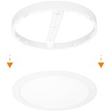 solight WD242-W - LED panel 2u1 18W/230V 3000/4000/6000K prečnik 22,5 cm IP54 bela | Eponuda.com