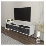 Hanah home tv polica flay white black | ePonuda.com