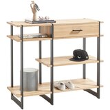 Livetastic KONZOLNA MIZICA, črna, barve hrasta | Shoptok.si
