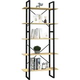 vidaXL 5-nadstropna knjižna omara 80x30x175 cm borovina | Shoptok.si