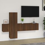  3-dijelni set TV ormarića boja smeđeg hrasta konstruirano drvo | shoptok.hr
