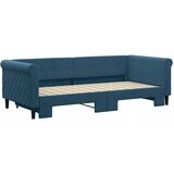  Dnevni krevet na razvlačenje plavi 90 x 200 cm baršunasti | shoptok.hr