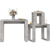  Uklapajući stolići 3 kom siva boja betona od konstruiranog drva | shoptok.hr
