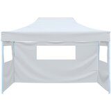  Sklopivi šator za zabave s 3 bočna zida 291x413x315 cm bijeli | shoptok.hr
