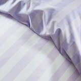 Sassy B Bela/svetlo vijolična enojna posteljnina 135x200 cm Stripe Tease – | Shoptok.si