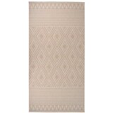  Vanjski tepih ravnog tkanja 100 x 200 cm smeđe pruge Slike