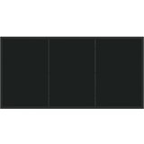  Set 3 Črna PE ratan in prašno lakirano jeklo 54x62.5x89 cm, (22087940) | Shoptok.si