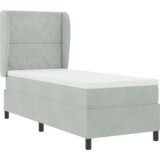 vidaXL Box Spring krevet s madracem Svetlosiva 80x200 cm Baršun | shoptok.hr