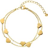 IZMAEL Zapestnica LO-34175 Heart - Zlata | Shoptok.si