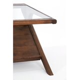 Light & Living Stolić za kavu sa staklenom pločom stola u prirodnoj boji 70x112 cm Yuki – | shoptok.hr