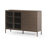 Marckeric Siva metalna vitrina 140x90x40 cm Layna – | shoptok.hr