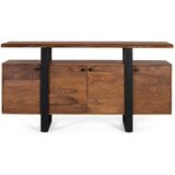 GINER Y COLOMER 4-vratna omarica iz palisandra in kovinskih nog, (22147818) | Shoptok.si
