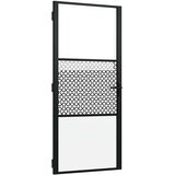 Staklena vrata Rezbarija Crna 93 x 3,5 x 201,5 cm Aluminij | Eponuda.ba