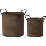  2-delni set rjastih cvetličnih loncev Edda - 1 set. | Shoptok.si