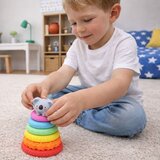  Senzorna piramida s edukativnim tornjem s koalom, šarena, 7 komada. | shoptok.hr