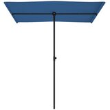  Vrtni suncobran s aluminijskim stupom 180 x 110 cm azurnoplavi | shoptok.hr