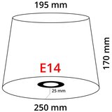  Brilagi - Stona lampa CERIA 1xE14/40W/230V Ø 25 cm bakrena/bela | Eponuda.com