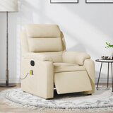 Maison Chic Električni masažni stol - Relax naslanjač krem blago, (22062106) | Shoptok.si